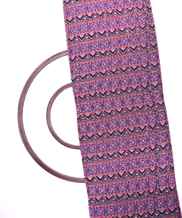 multi color abstract print chiffon fabric